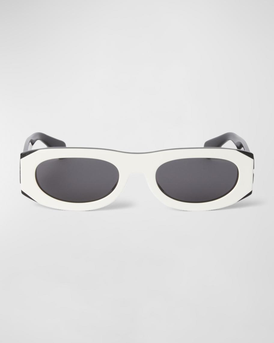 Off-White Orlando Oval Acetate Sunglasses | Neiman Marcus display picture 2