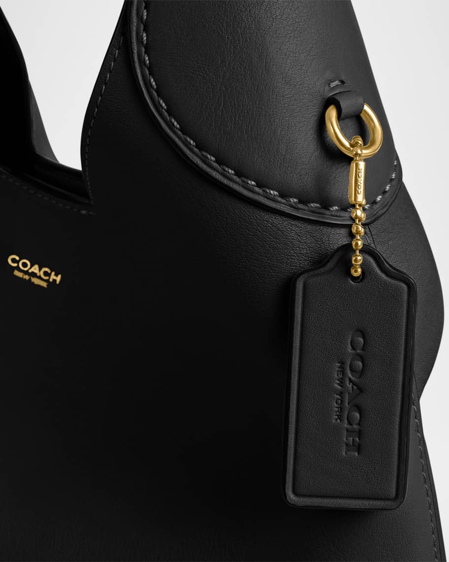 Image 3 of 3: Brooklyn 28 Grain Leather Shoulder Bag