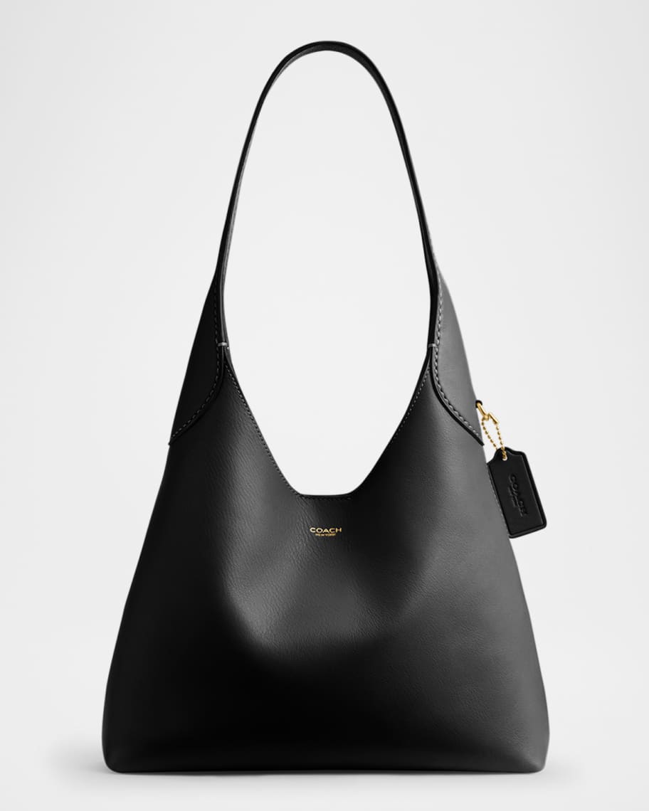 Image 1 of 3: Brooklyn 28 Grain Leather Shoulder Bag