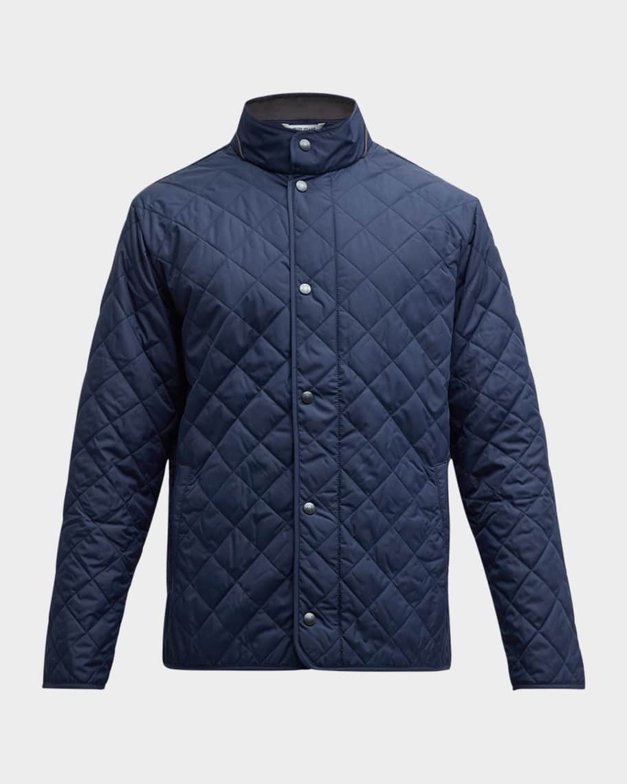 Peter Millar Men s Suffolk Quilted Coat Neiman Marcus