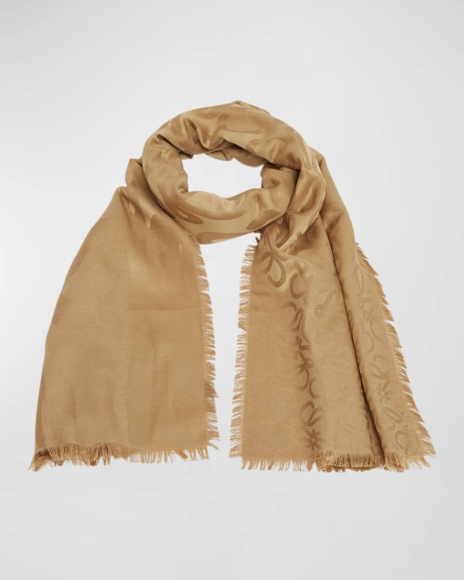 【LOEWE】ANAGRAM SCARF 45X200CM◆F603253X01 nm_4842385_100244_m