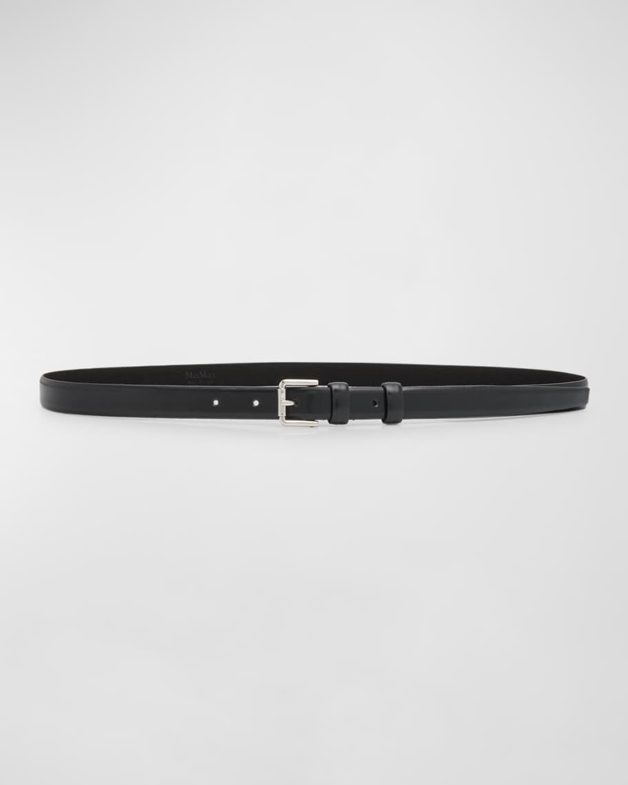 Max Mara マックスマーラ NEWPLATE THIN BELT 2514501013600 L M Max Mara Newplate Thin Belt In Smooth Leather (Max Mara