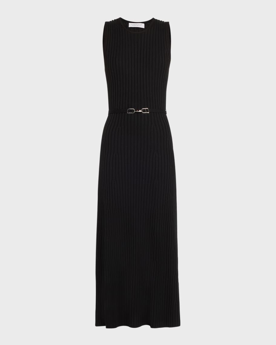 【Gabriela Hearst】 Meierリブニットミディドレス Gabriela Hearst Meier Cashmere-Blend Ribbed Knit Maxi Dress