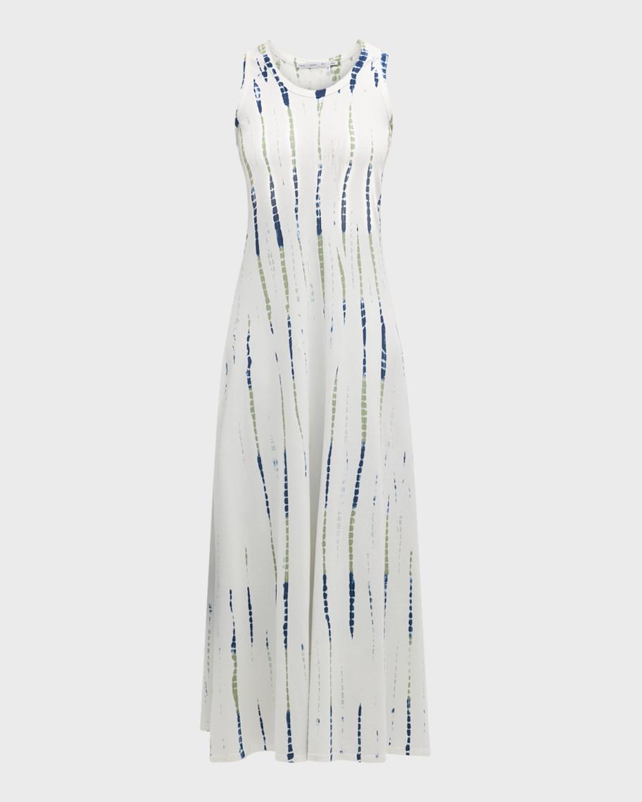 proenza schouler ruched tie-dye midi-dress Proenza Schouler White Label Davi Tie-Dye Jersey Midi Dress