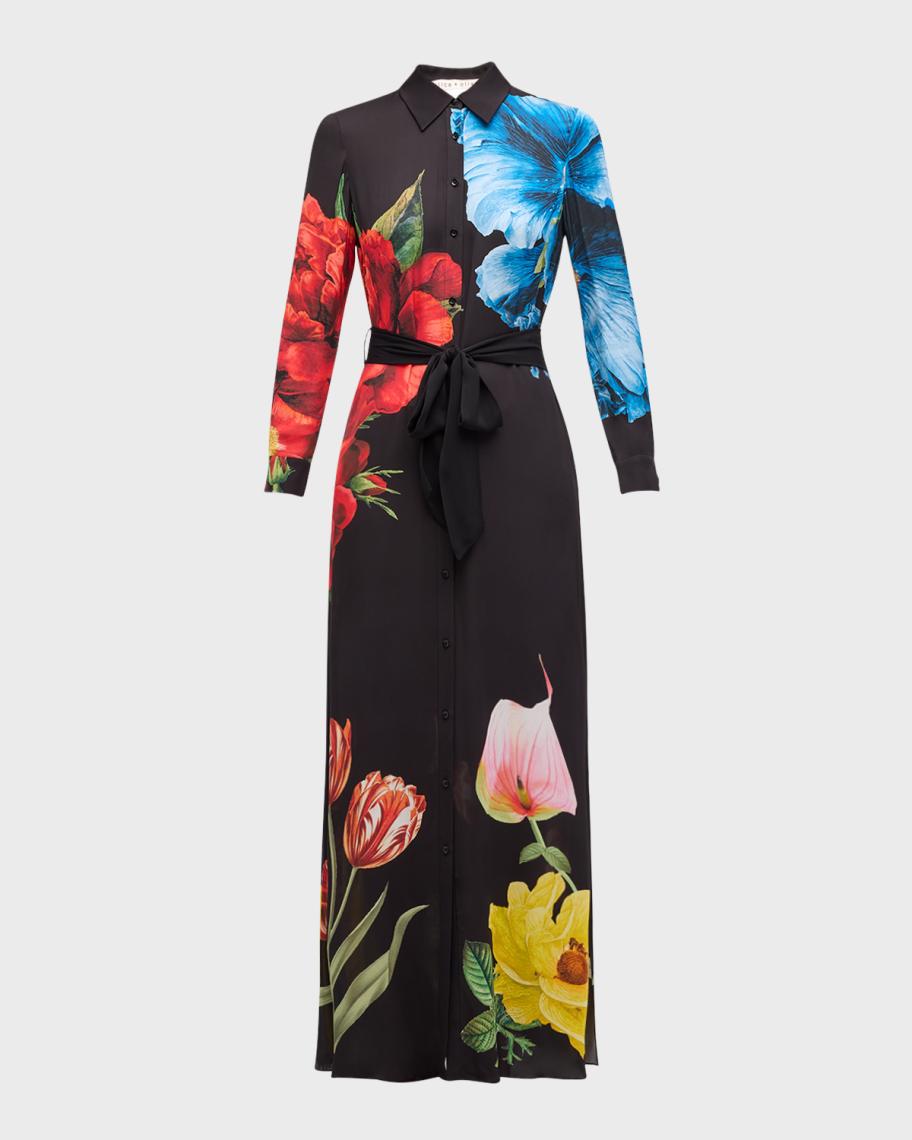 alice and olivia chassidy maxi shirt dress ALICE + OLIVIA Chassidy Maxi Shirtdress