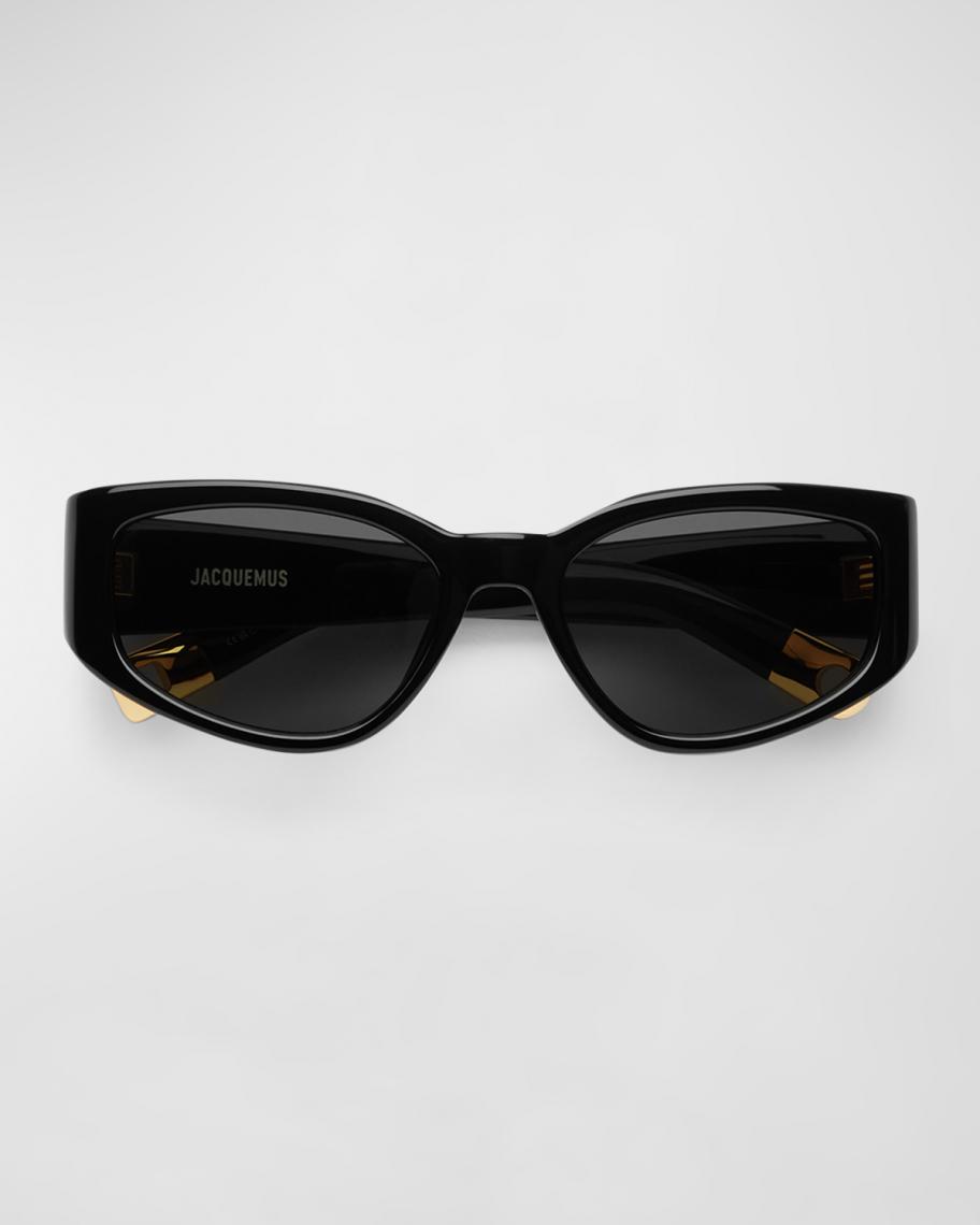 Jacquemus Light Blue Acetate Sunglasses