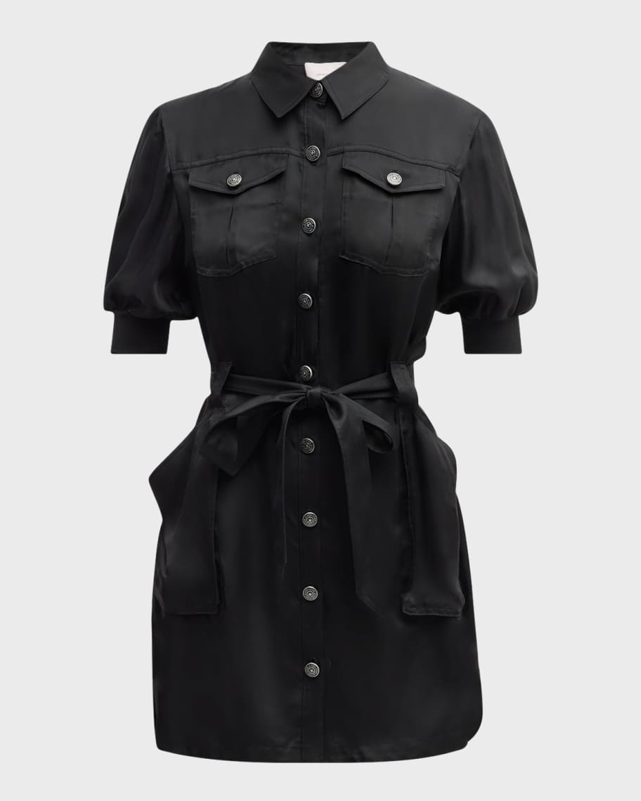 open lace back dress Prada // Black & White Polka Dot Pleated Belted Dress  VSP Consignment
