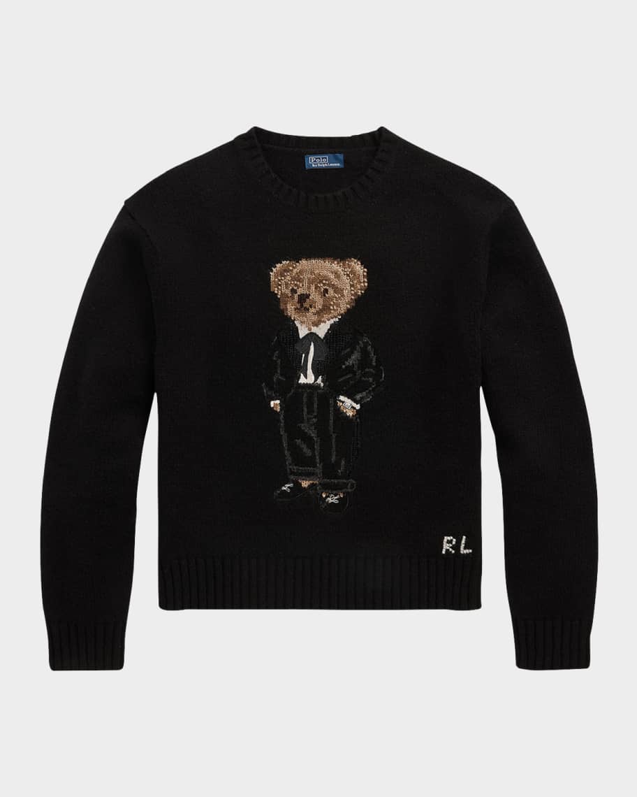 Polo Ralph Lauren Polo Bear Wool Cashmere Sweater Neiman Marcus