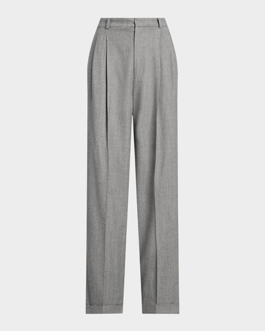 商品画像：Polo Ralph Lauren Straight-Leg Wool-Blend Flannel Pants 5