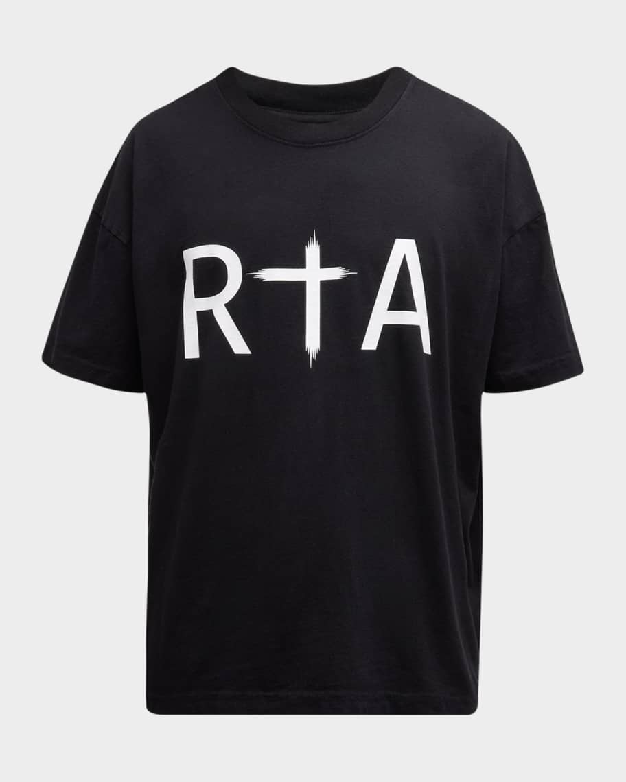 RTA Men s Liam Cross Logo T Shirt Neiman Marcus