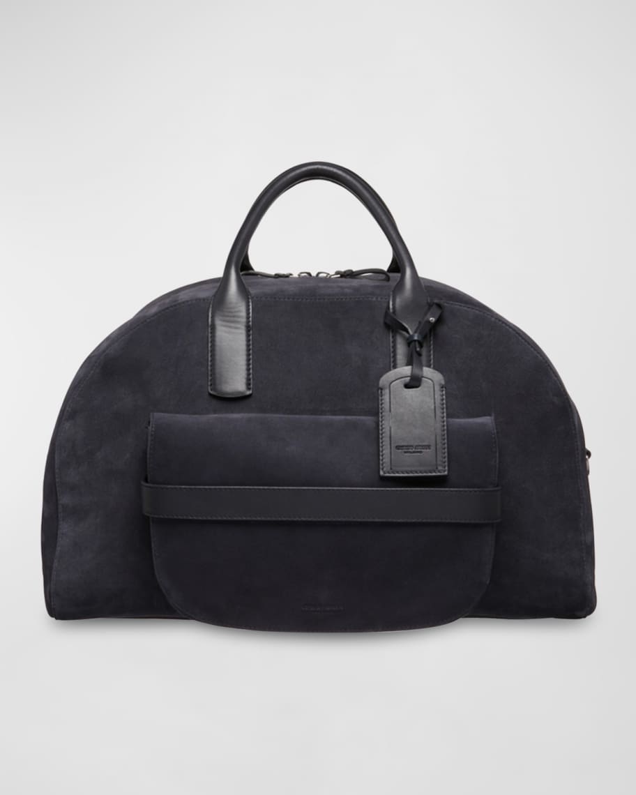 【在庫あり】 Suede Men's Armani Giorgio and Marcus Neiman | Bag Duffel Leather バッグ