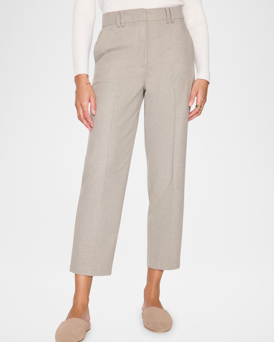 Cropped Straight Leg Pants