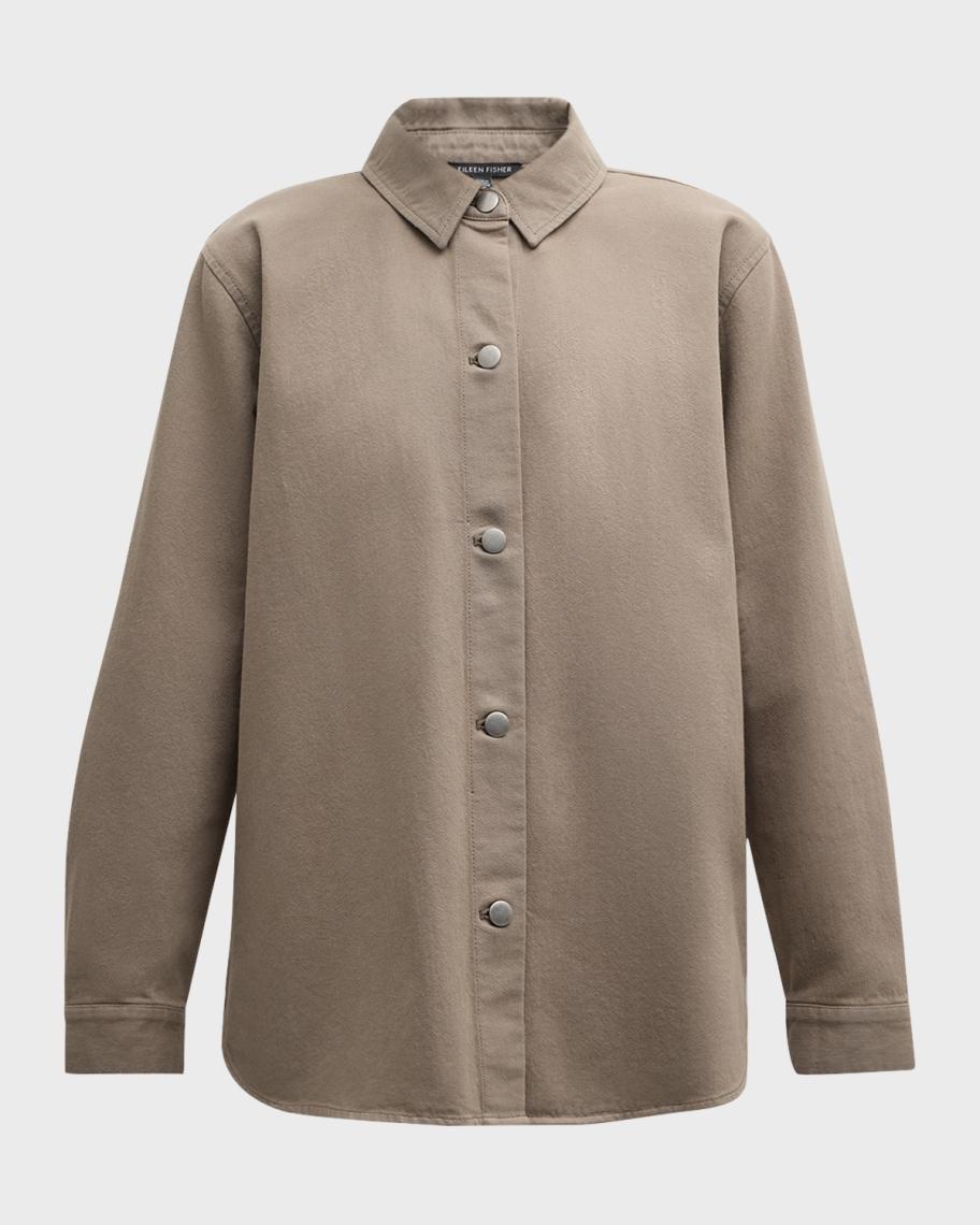 Eileen Fisher Organic Cotton Utility Jacket | Neiman Marcus