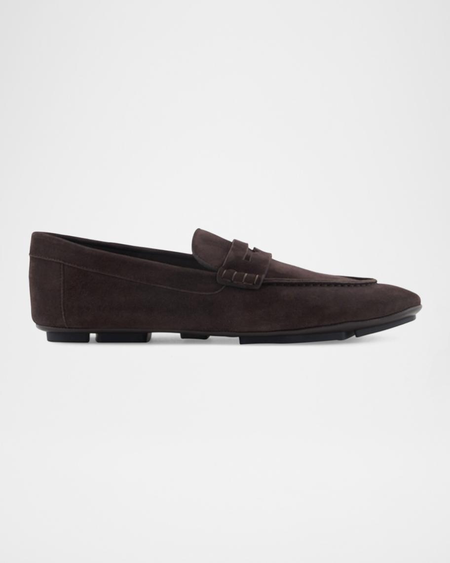 Giorgio Armani Pink Suede Driving Loafers Men\'s‎ 8 Giorgio armani loafers mens - Gem main image 3