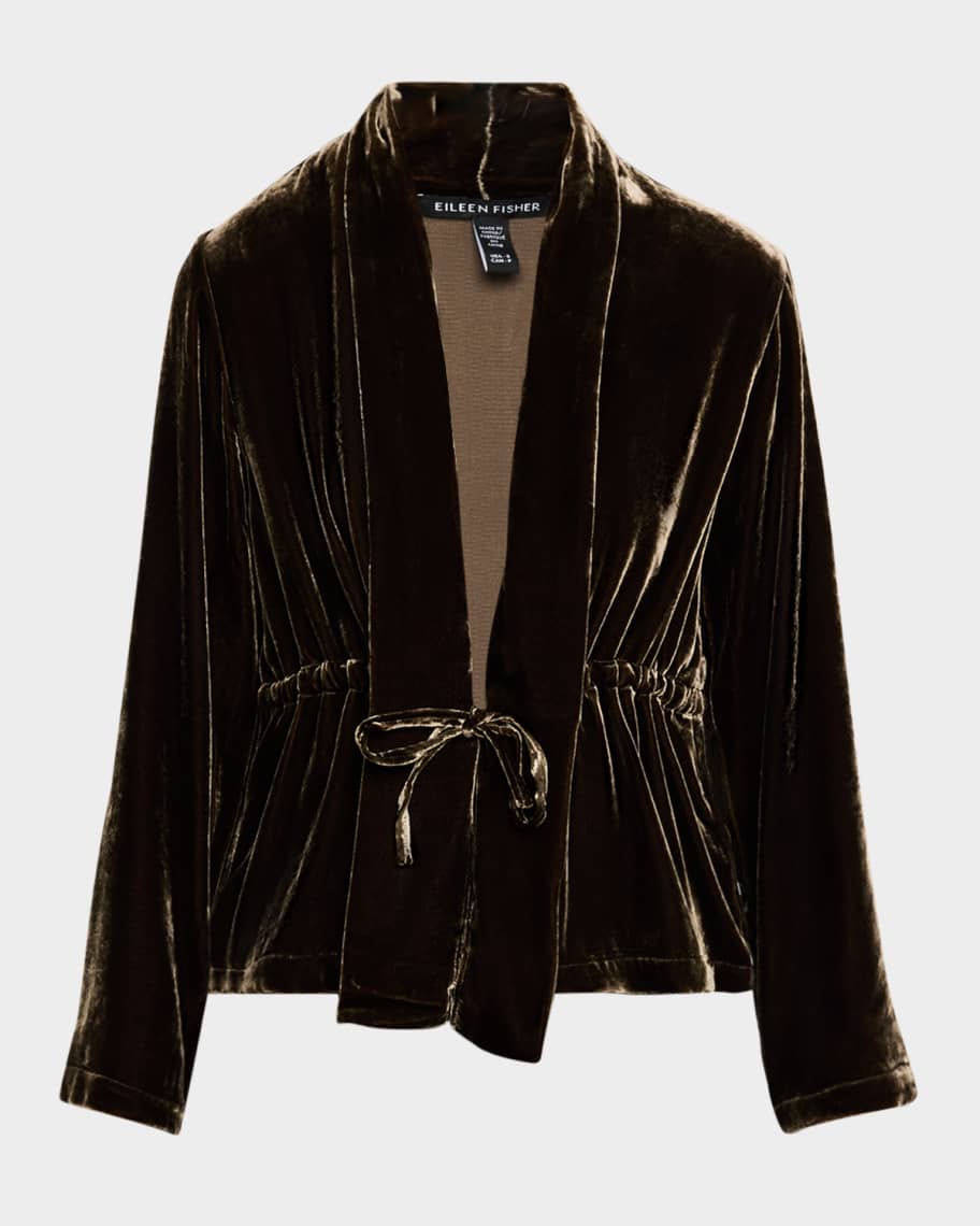 Eileen fisher velvet jacket clearance
