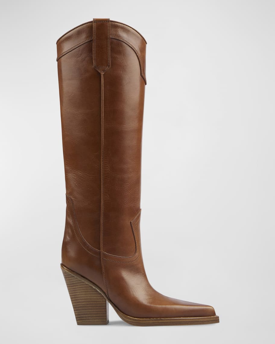 Paris Texas El Dorado Knee-High Leather Western Boots Neiman Marcus