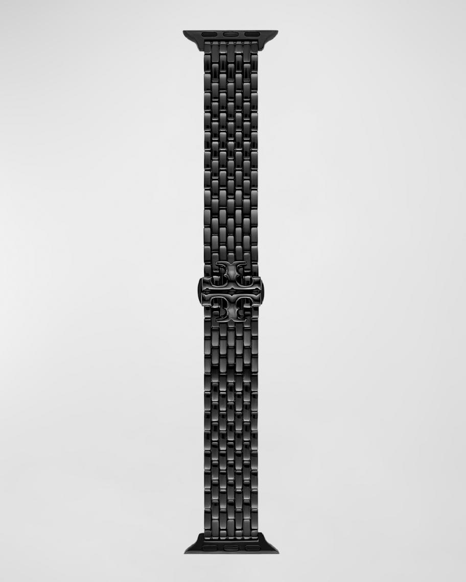 Tory Burch Eleanor Black Stainless Steel Apple Watch Band Tory Burch Apple Watch® Eleanor Bracelet Strap  main image 4