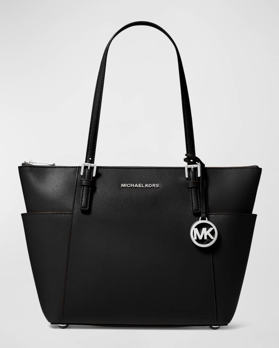 Black and silver michael kors crossbody hotsell