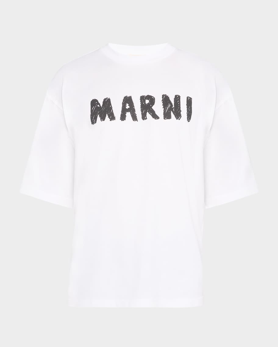 Marni Men's Brushed Logo T-Shirt | Neiman Marcus