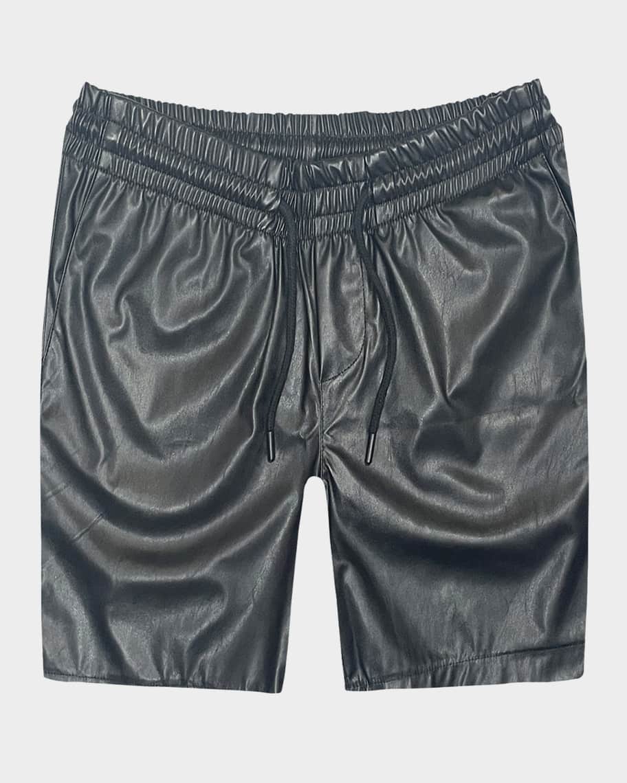 【SCENERITY】Leather Bermuda Pants Cargo leather shorts - SCENERITY | 60% - Asian Fashion