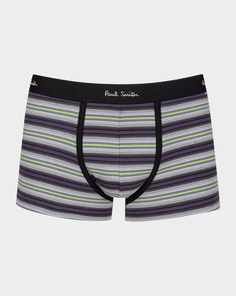 Kenneth Cole Men's Classic Fit Cotton Stretch Boxer Briefs - 3 Pack in Navy/Red/Grey | Size: Medium | His Room