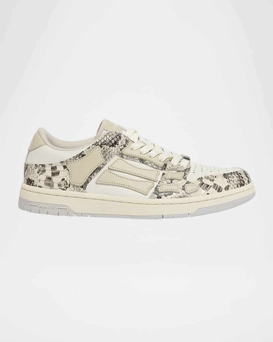【個性を放つ】AMIRI Snake Skel-Top ローカットスニーカー AMIRI AMIRI SNAKE SKEL-TOP LOW | REVERSIBLE