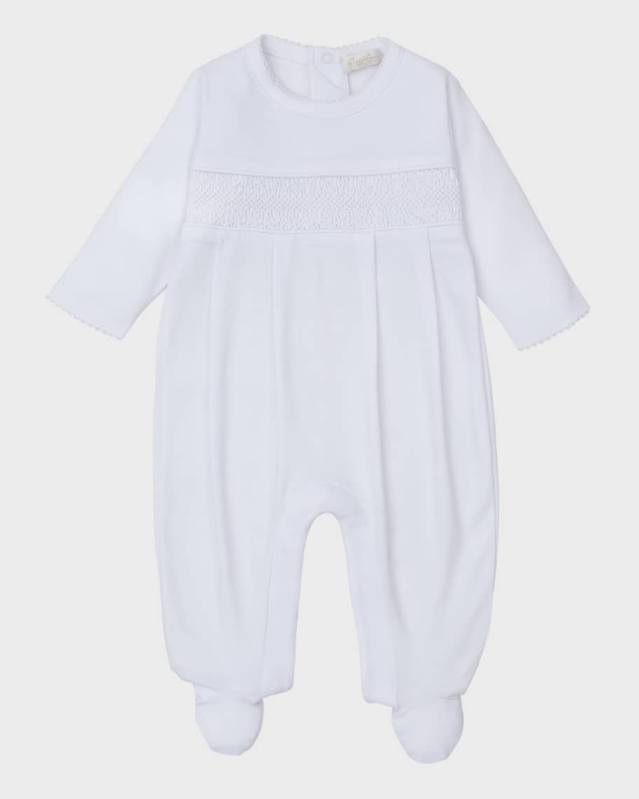 Kissy Kissy Baby Boys Light Blue Smocked Train Footie main image 1