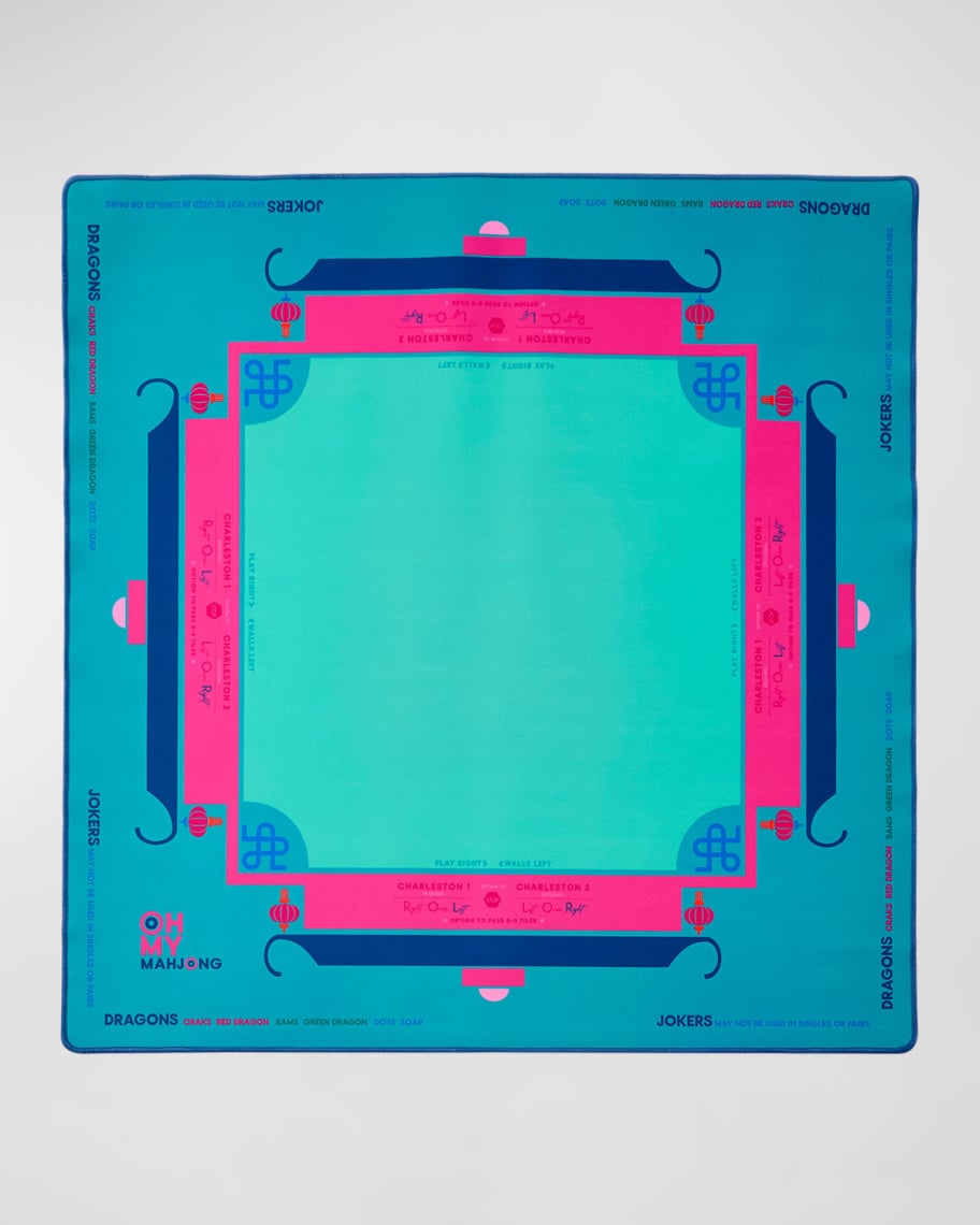 OH MY MAHJONG Shangri-La Neoprene Mahjong Mat | Neiman Marcus