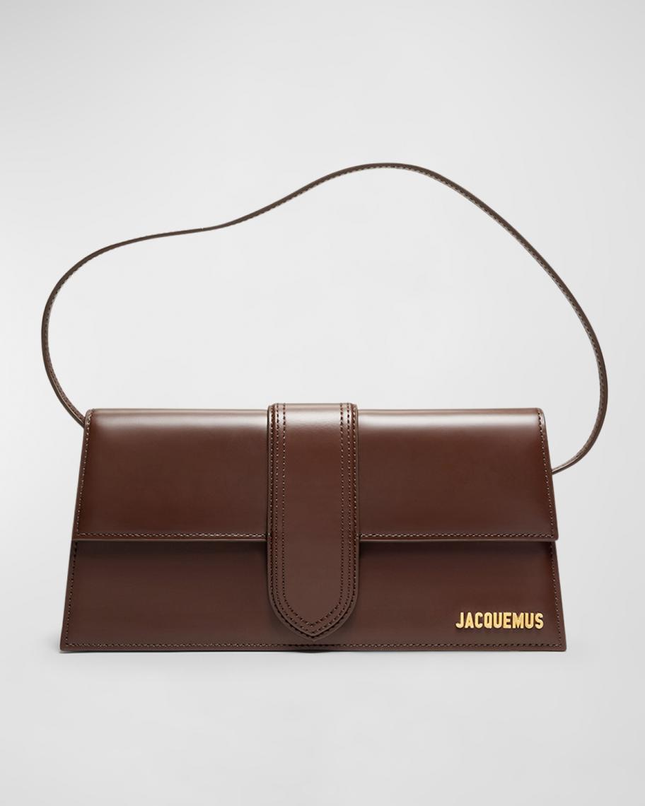 Sac Jacquemus Le Grand Bambino Marron - Cuir, Taille Moyenne, Bandoulière, Neuf Avec étiquettes