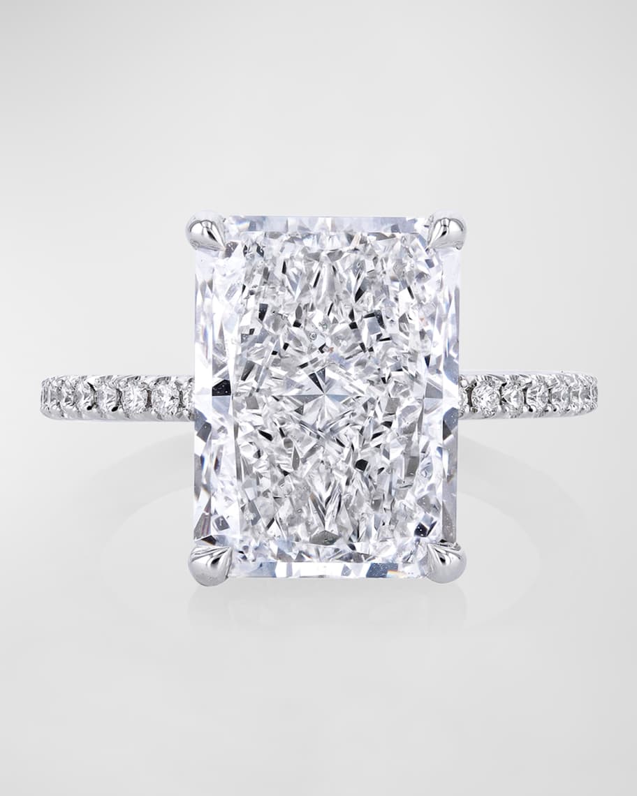 Neiman Marcus Diamonds Platinum Radiant Cut Diamond Ring, 7.52tcw
