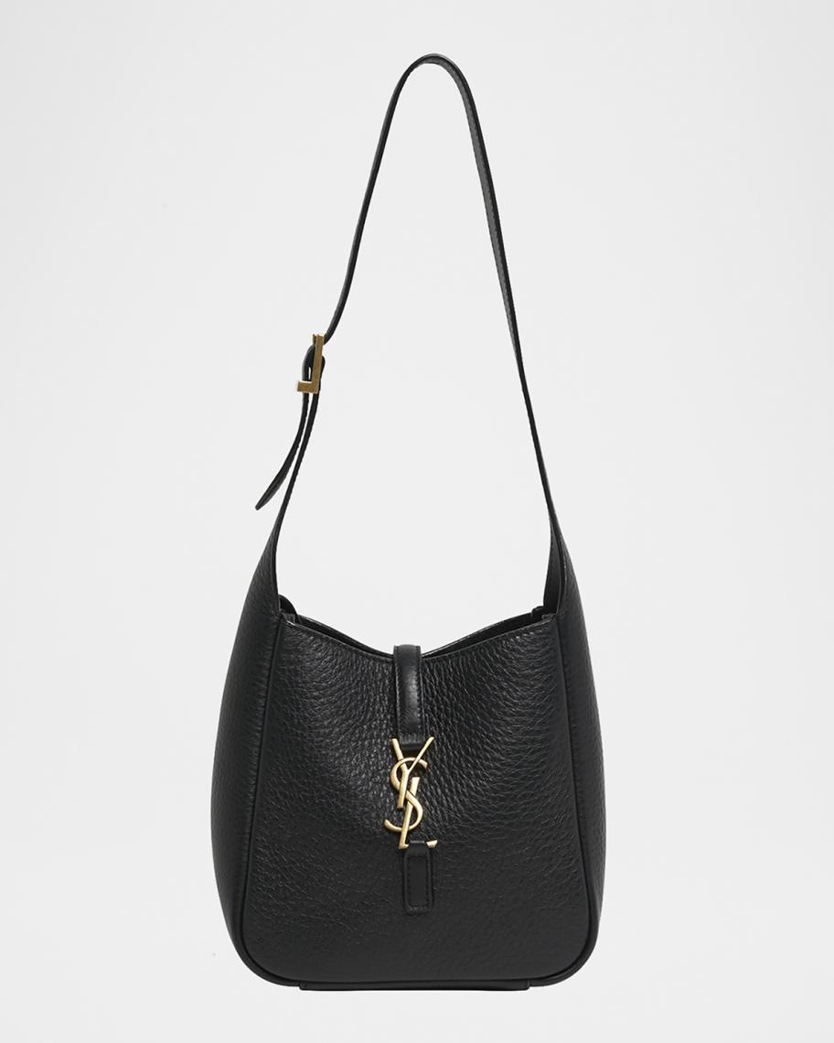 Saint Laurent Le 5 A 7 Hobo Bag in Deer Leather | Neiman Marcus