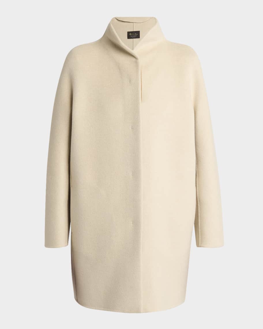 Loro Piana Scotty Double Baby Cashmere Single-Breasted Coat