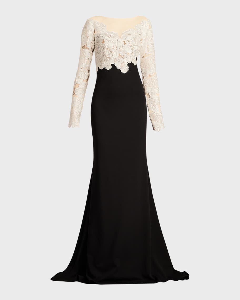 Tadashi shoji pintuck trumpet dress cheap