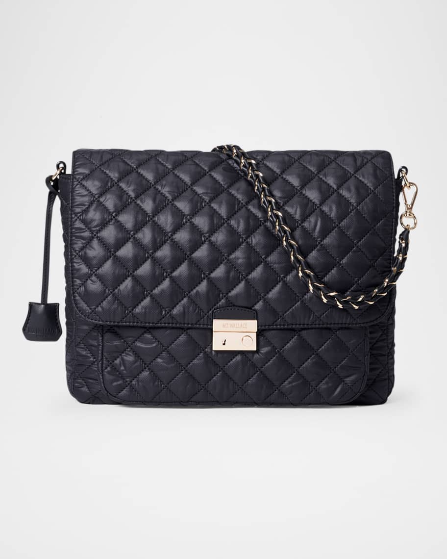 MZ WALLACE Crosby Lock Large Quilted Crossbody Bag | Neiman Marcus