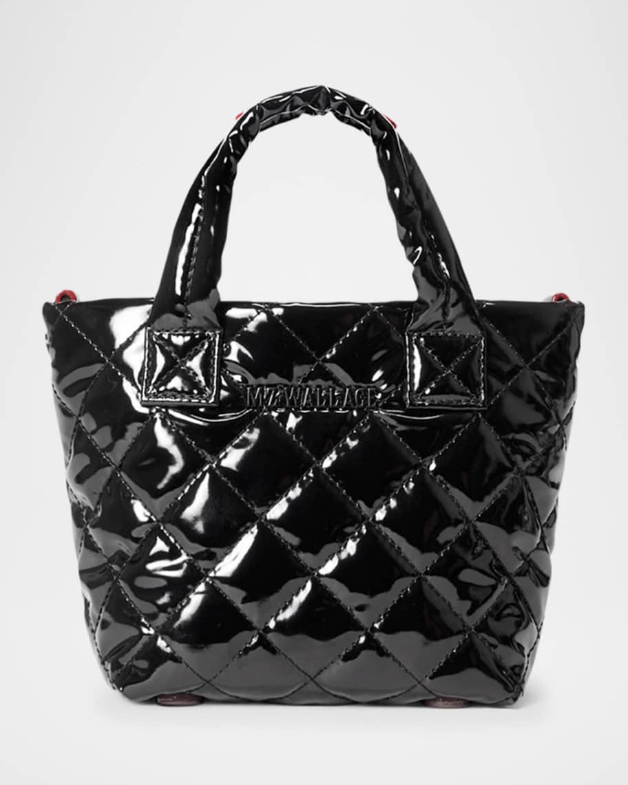 Mz wallace black patent tote sale