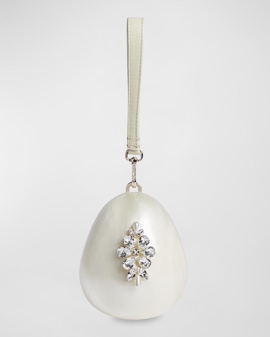 Simone Rocha Micro Pearly Egg Crossbody Bag | Neiman Marcus