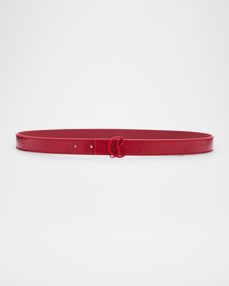 Loubi54 Reversible Belt in Patent and Smooth Leather