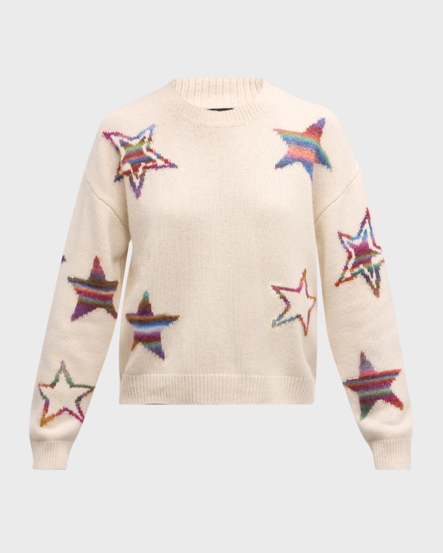 Rails Perci Intarsia-Knit Star Sweater | Neiman Marcus