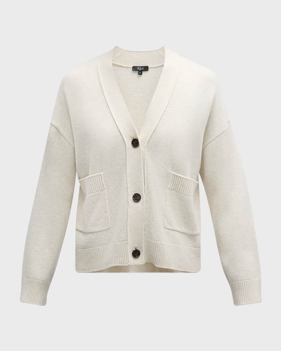 Rails Lindi Wool Cashmere V-Neck Cardigan Neiman Marcus