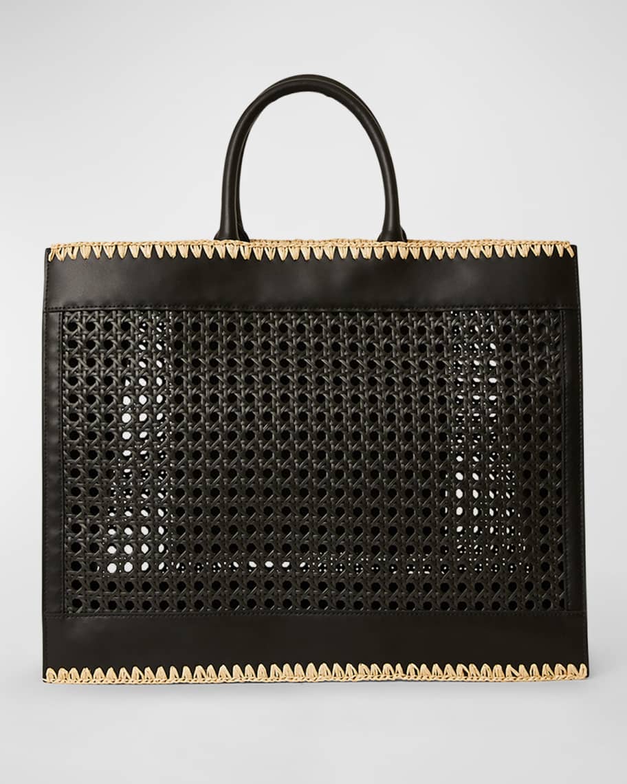 Btb los angeles jojo woven fringe tote deals