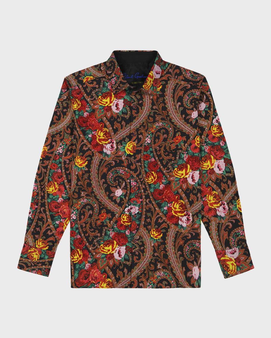 Robert Graham Men's Walcott Long Sleeve Woven Shirt - View #10