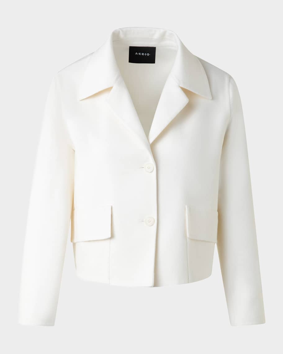 Akris Wes Short Cashmere Double-Face Jacket | Neiman Marcus