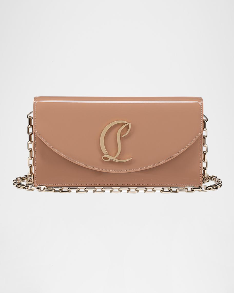 Christian Louboutin Loubi54 Flap Patent Leather Clutch Bag
