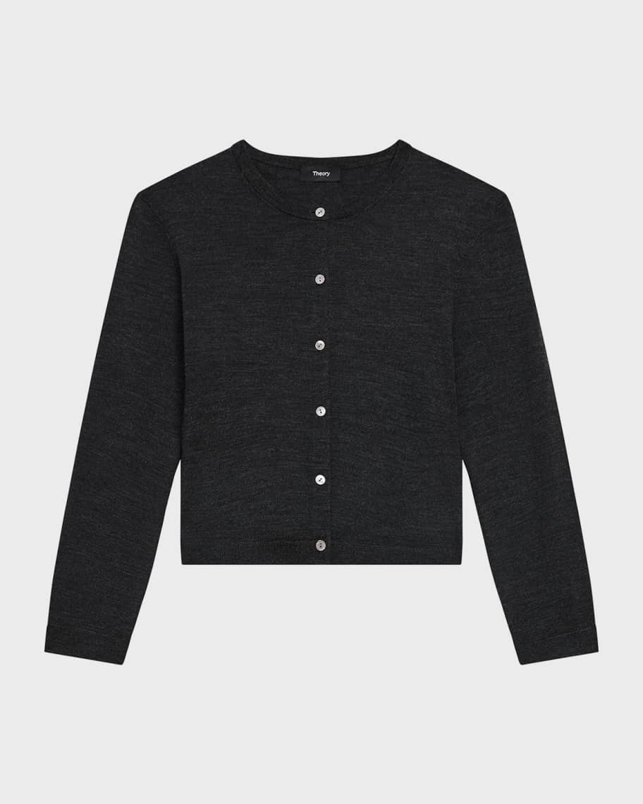 トップス Theory 24ss Regal Wool Silk Trim Cardi トップス Theory 24ss Regal Wool Silk Trim Cardi Regal Wool V