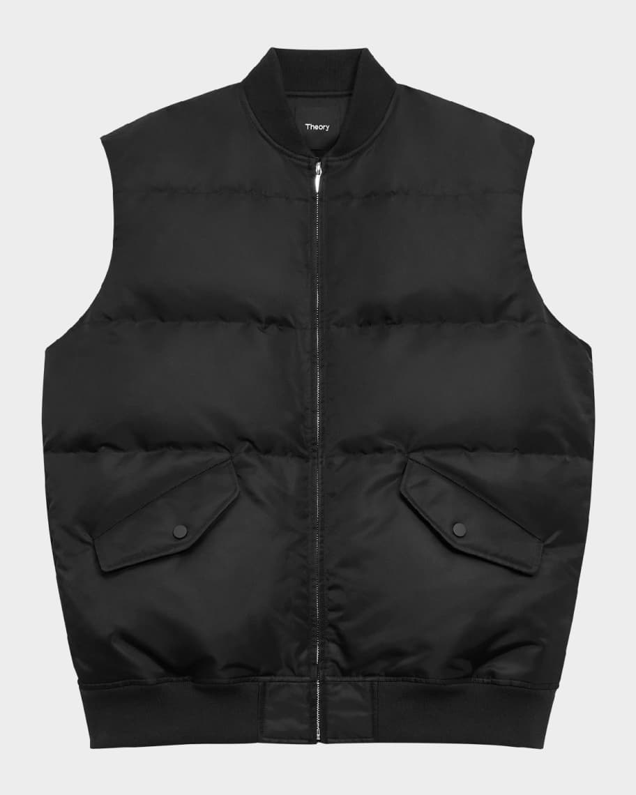 Theory Oversized Down Flight Vest Neiman Marcus