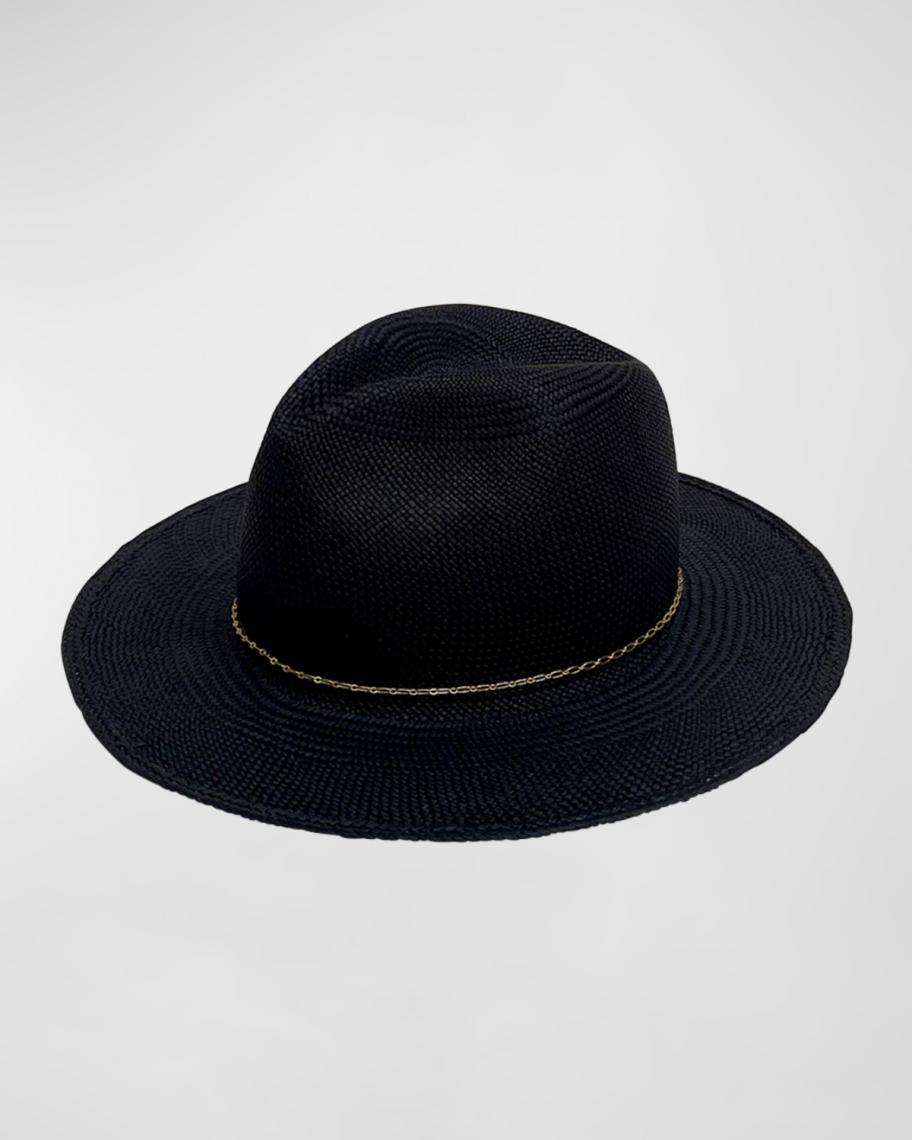 【新品】VAN PALMA　LIVY CHAIN STRAW ハット Van Palma Luisa Straw Hat With Chain | Neiman Marcus