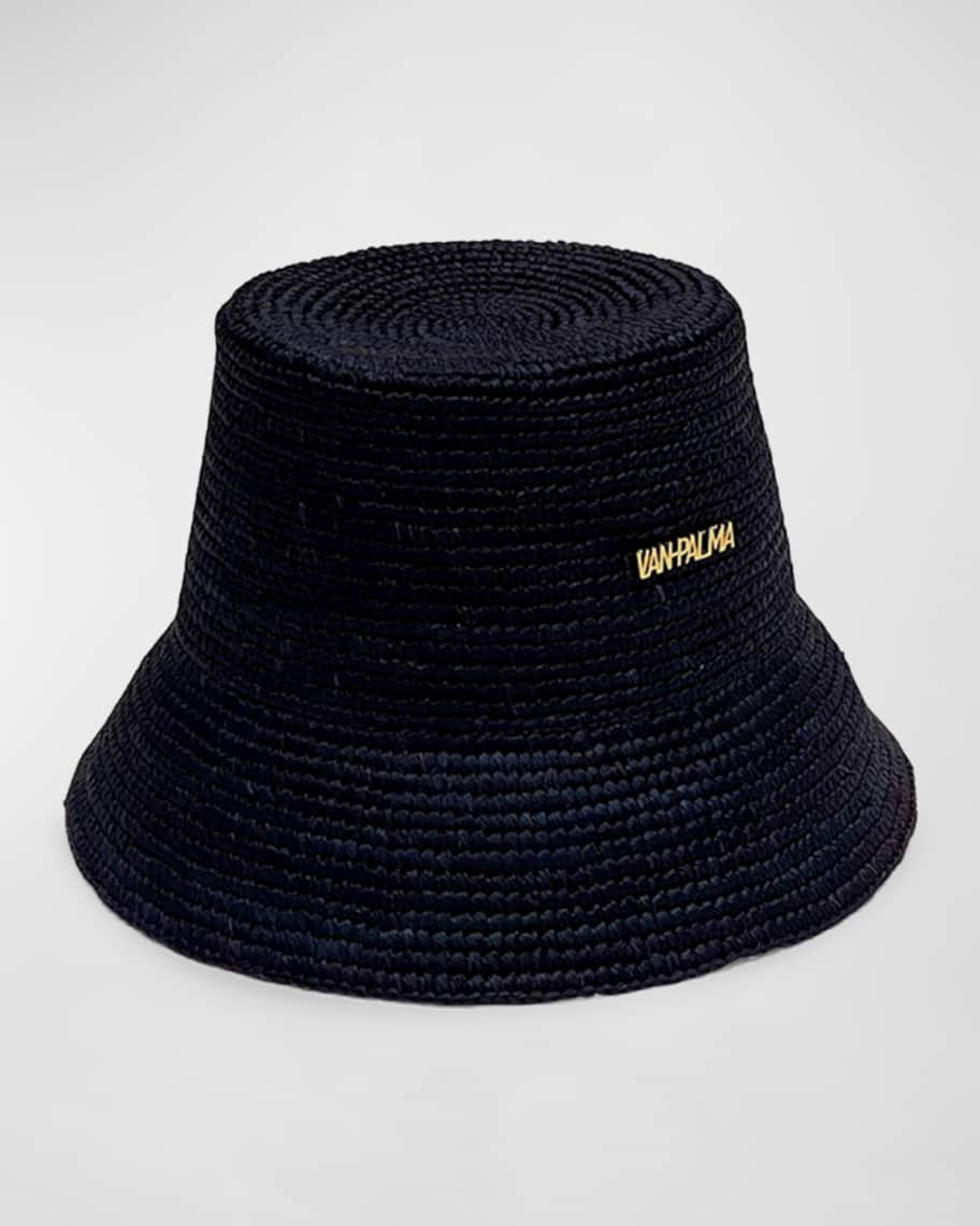 Van PALMA GINA ハット Van Palma Gina Straw Bucket Hat | Neiman Marcus