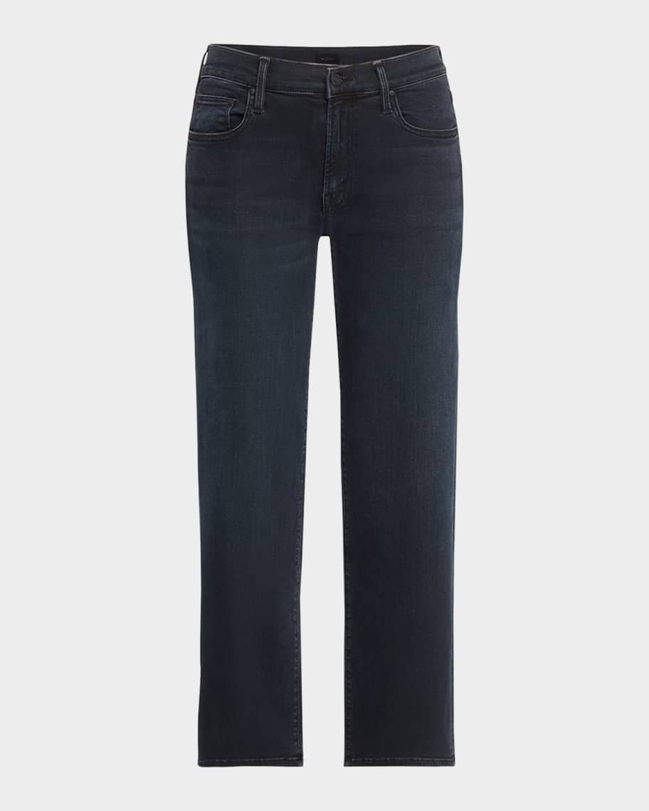デニム・ジーパン Mother The Hustler Ankle Fray Black Cotton Jeans The Hustler Ankle Fray - Not Guilty | MOTHER DENIM