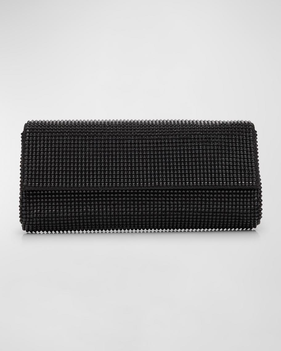 Whiting & Davis Pyramid Envelope Mesh Clutch Bag | Neiman Marcus