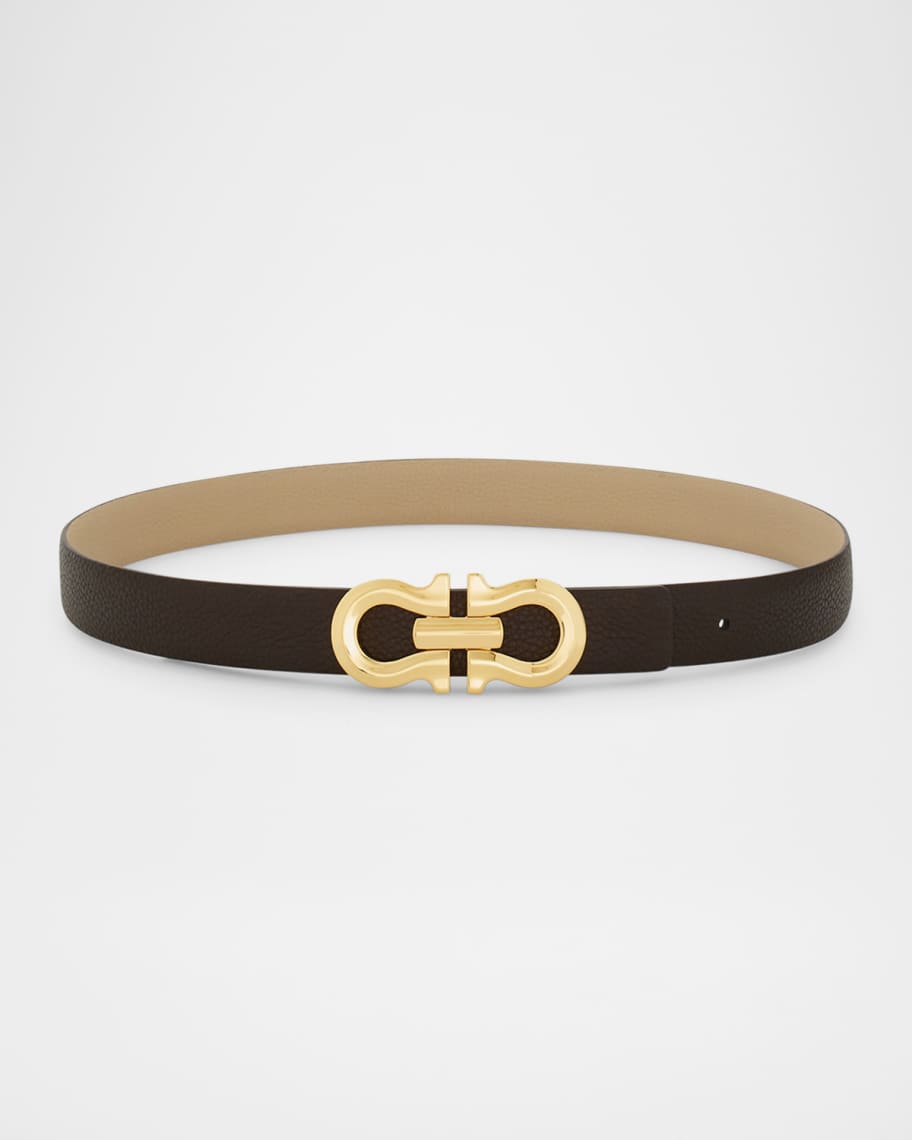 ベルト Gancio Contour leather belt Ferragamo Gancio Contour Reversible Leather Belt | Neiman Marcus